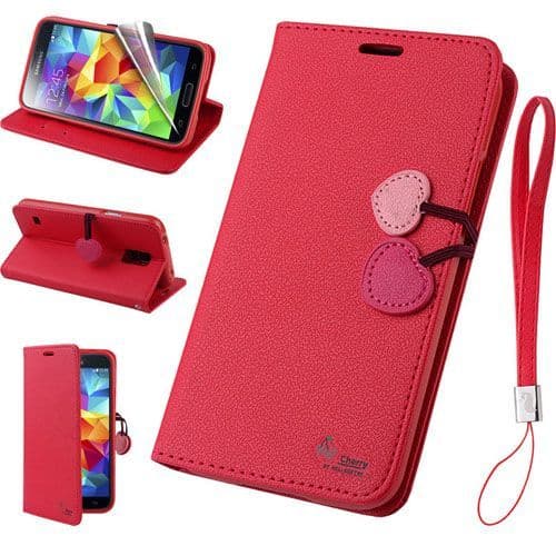 Samsung Galaxy S5 Mini Cherry Stand Case Cover